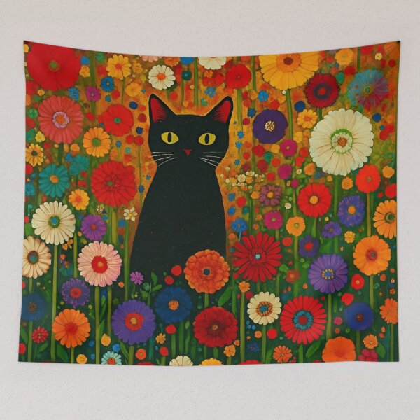 Item preview, Gustav Klimt Flower Garden Vivid Seamless Flowers Vintage Floral Patterns Digital Art Illustration designed and sold by Matt_Smith.