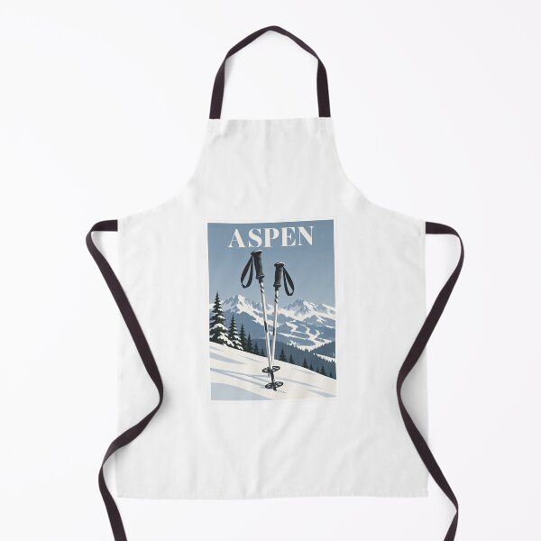 Item preview, Aspen Ski Poles Winter Travel Poster designed and sold by Beyond Destinations.