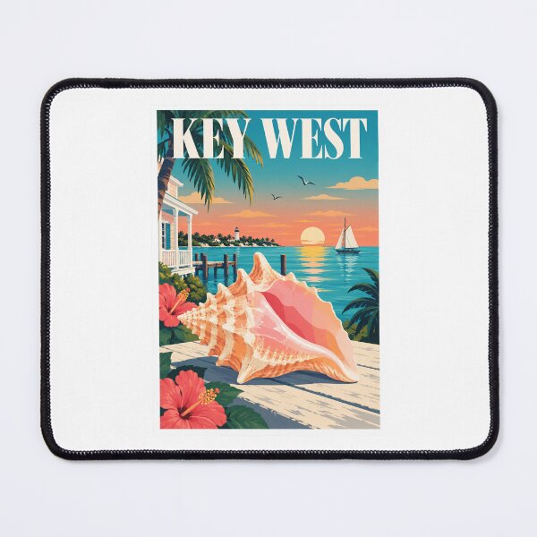 Item preview, Key West Conch Shell Sunset Poster designed and sold by Beyond Destinations.