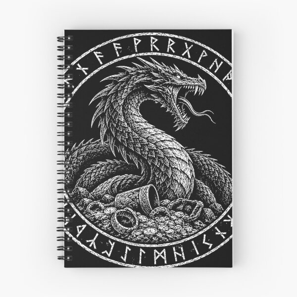 Item preview, The Dragon on the Hoard — Norse Rune Circle designed and sold by Skoelgrim.