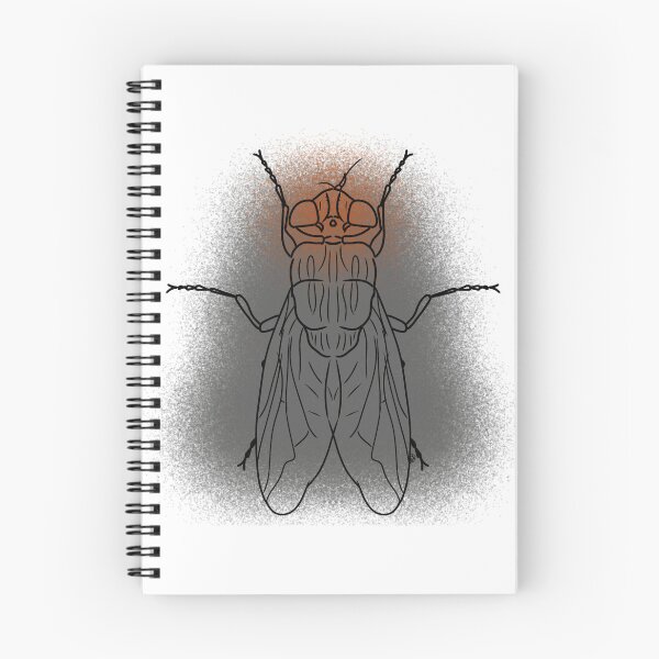 Item preview, Flesh Fly Line-art (Grey & Orange) designed and sold by Burnt_Pikachu.