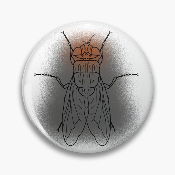 Item preview, Flesh Fly Line-art (Grey & Orange) designed and sold by Burnt_Pikachu.