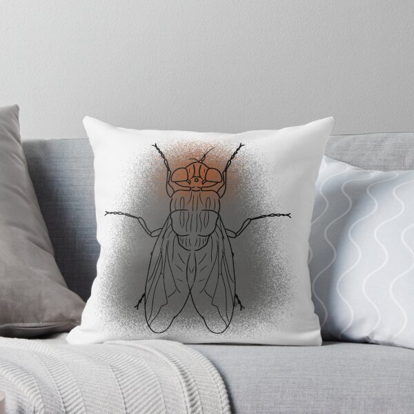 Item preview, Flesh Fly Line-art (Grey & Orange) designed and sold by Burnt_Pikachu.