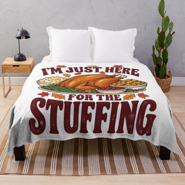 Item preview, I’m Just Here for the Stuffing – Funny Thanksgiving Dinner Design designed and sold by Freeform Studio.