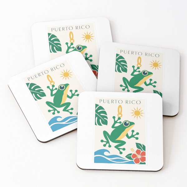 Item preview, Puerto Rico Coqui Frog Travel Art designed and sold by Beyond Destinations.