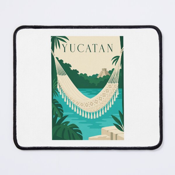 Item preview, Yucatan Hammock Tropical Travel Poster designed and sold by Beyond Destinations.