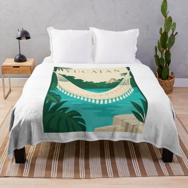 Item preview, Yucatan Hammock Tropical Travel Poster designed and sold by Beyond Destinations.