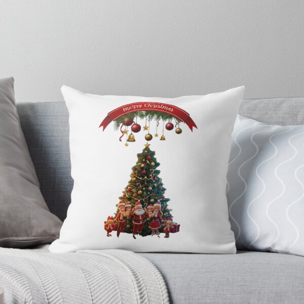 Item preview, Cozy Christmas Fireplace & Santa Family Tree: Merry Christmas Banner Art designed and sold by ODELUNITY.
