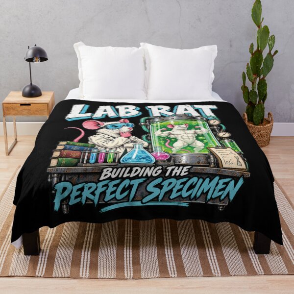 Item preview, Lab Rat Building the Perfect Specimen – Funny Laboratory Science Design designed and sold by Freeform Studio.