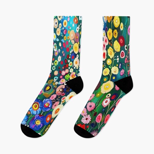 Item preview, Gustav Klimt Flower Garden Vivid Seamless Flowers Vintage Floral Patterns Digital Art Illustration designed and sold by Matt_Smith.