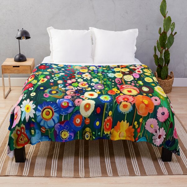 Item preview, Gustav Klimt Flower Garden Vivid Seamless Flowers Vintage Floral Patterns Digital Art Illustration designed and sold by Matt_Smith.