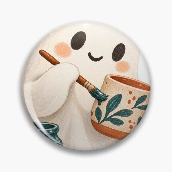 Item preview, Friendly Ghost Glazing a Handmade Mug designed and sold by jimnicklaus.