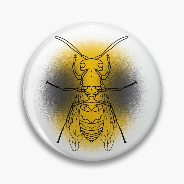 Item preview, Yellow Jacket Wasp Line-art (Yellow & Grey) designed and sold by Burnt_Pikachu.