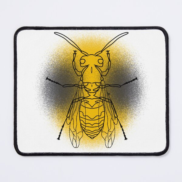 Item preview, Yellow Jacket Wasp Line-art (Yellow & Grey) designed and sold by Burnt_Pikachu.