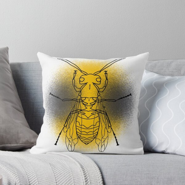 Item preview, Yellow Jacket Wasp Line-art (Yellow & Grey) designed and sold by Burnt_Pikachu.