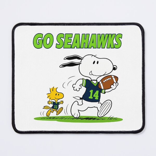 Item preview, Snoopy & Woodstock Seattle Seahawks Football Retro F480 designed and sold by GLUVY-THEME.