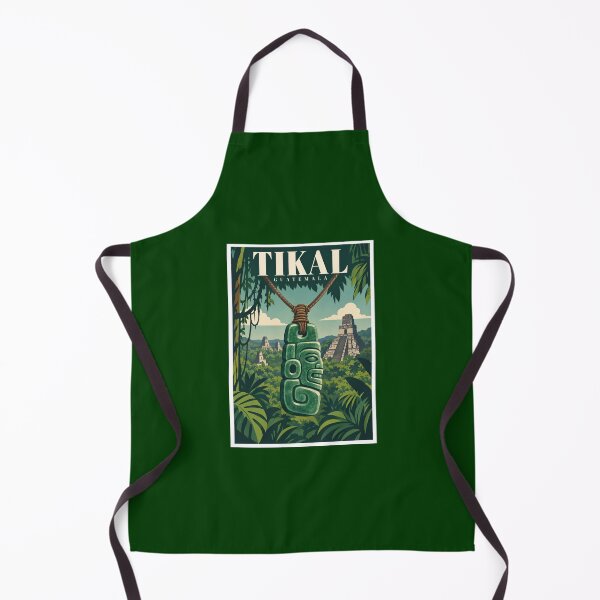Item preview, Tikal Jade Pendant Jungle Travel Poster designed and sold by Beyond Destinations.
