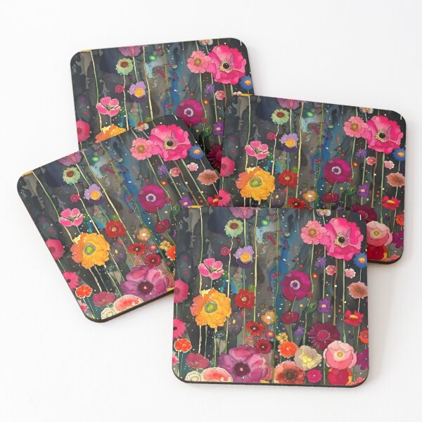 Item preview, Gustav Klimt Flower Garden Vivid Seamless Flowers Vintage Floral Patterns Digital Art Illustration designed and sold by Matt_Smith.
