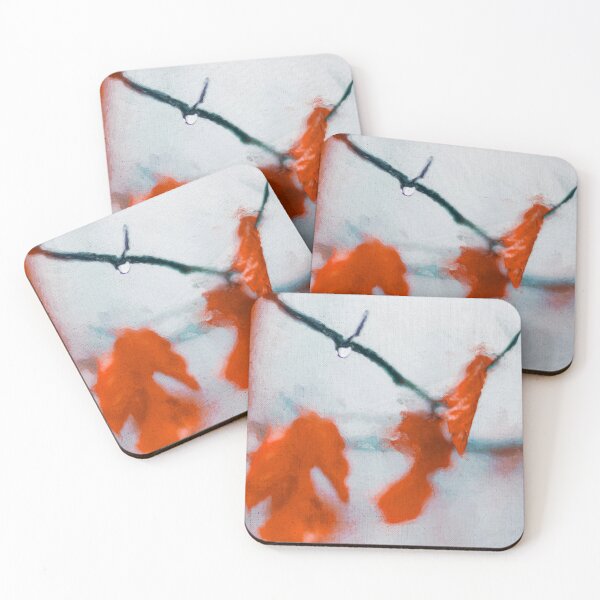 Item preview, Autumn Leaves with Water Droplet designed and sold by Dyrk Wyst Redbubble Shop.