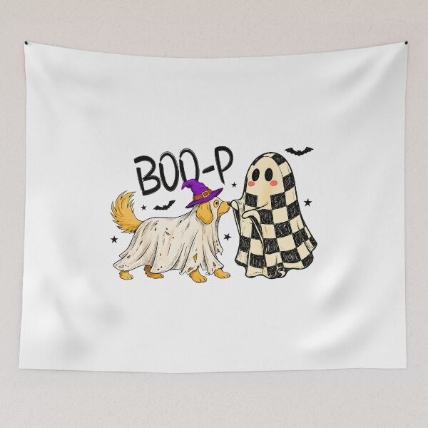 Item preview, Boo-P Dog Ghost Halloween Costume Art designed and sold by SoyLamderma.