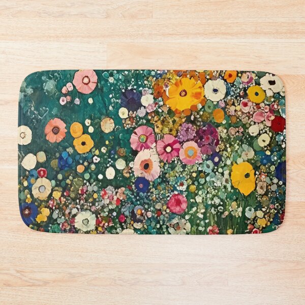 Item preview, Gustav Klimt Flower Garden Vivid Seamless Flowers Vintage Floral Patterns Digital Art Illustration designed and sold by Matt_Smith.