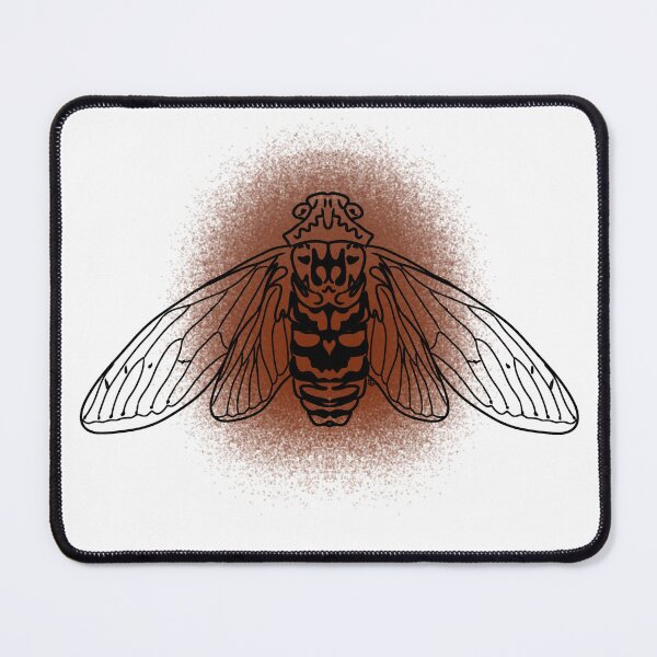 Item preview, Cicada Line-art (Red/Brown) designed and sold by Burnt_Pikachu.