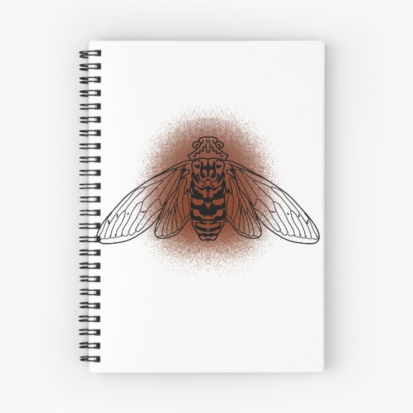 Item preview, Cicada Line-art (Red/Brown) designed and sold by Burnt_Pikachu.