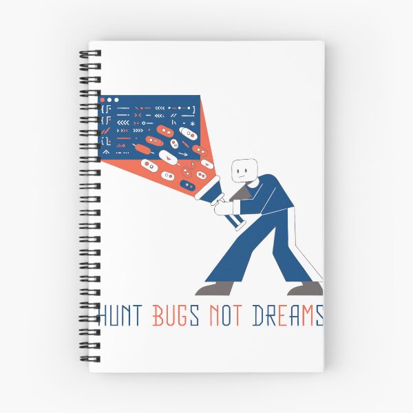 Artikelvorschau, „Jag Bugs, nicht Träume“ – Lustiges T-Shirt für Programmierer und Softwareentwickler, die Debugging betreiben entworfen und verkauft von Design-Pro-21.