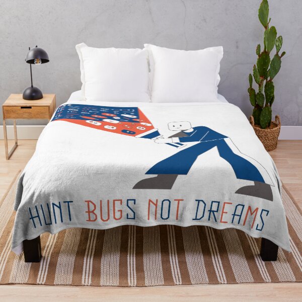 Item preview, Hunt Bugs Not Dreams Funny Programmer Debugging Software Developer T-Shirt designed and sold by Design-Pro-21.