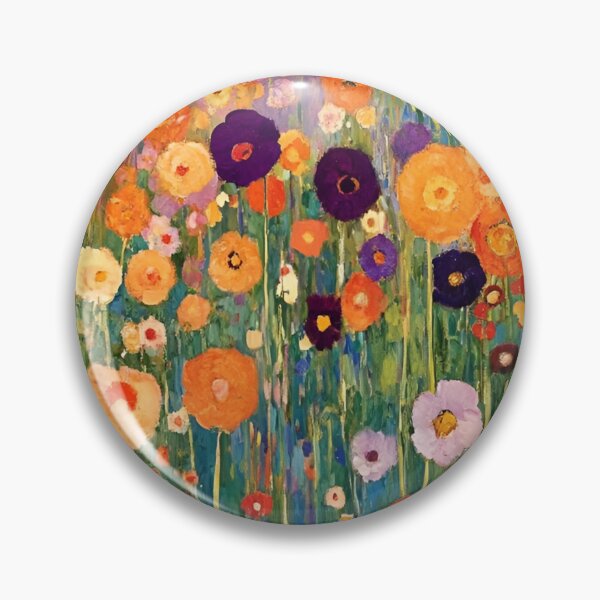Item preview, Gustav Klimt Flower Garden Vivid Seamless Flowers Vintage Floral Patterns Digital Art Illustration designed and sold by Matt_Smith.