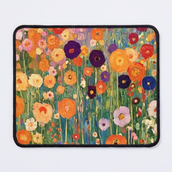 Item preview, Gustav Klimt Flower Garden Vivid Seamless Flowers Vintage Floral Patterns Digital Art Illustration designed and sold by Matt_Smith.