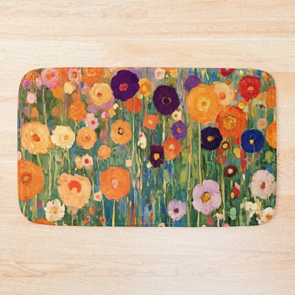 Item preview, Gustav Klimt Flower Garden Vivid Seamless Flowers Vintage Floral Patterns Digital Art Illustration designed and sold by Matt_Smith.