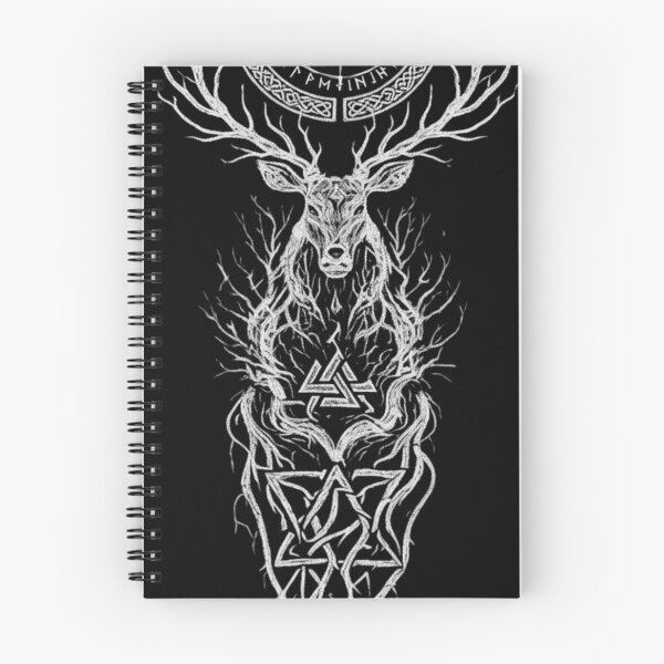Item preview, Stag and Vegvisir — Norse Forest Spirit designed and sold by Skoelgrim.