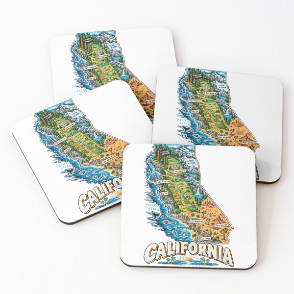 Item preview, Hand Drawn California Travel Souvenir Landmark Gift designed and sold by MichaeIRellov.