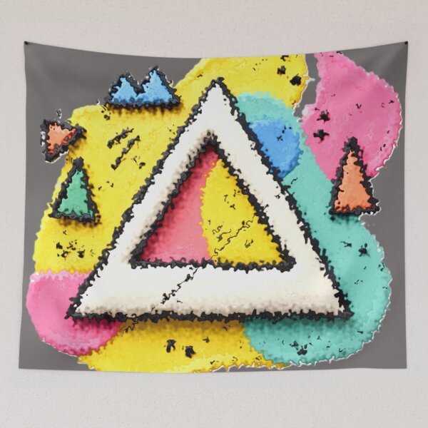 Item preview, elementary design lapping colorful geometric abstract design designed and sold by SmashingDeals.