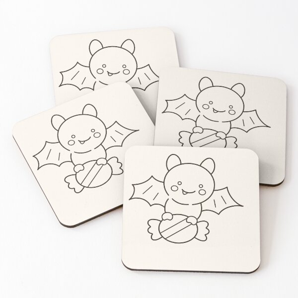 Item preview, Cute Hand Drawn Bat Candy Cartoon designed and sold by Porpor Artwork.