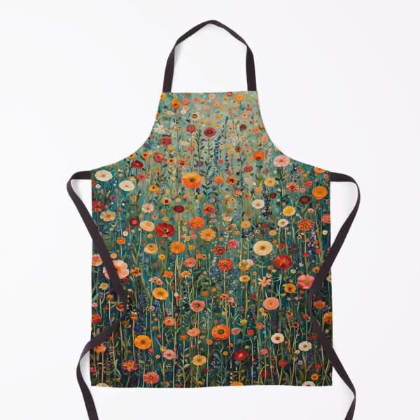 Item preview, Gustav Klimt Flower Garden Vivid Seamless Flowers Vintage Floral Patterns Digital Art Illustration designed and sold by Matt_Smith.