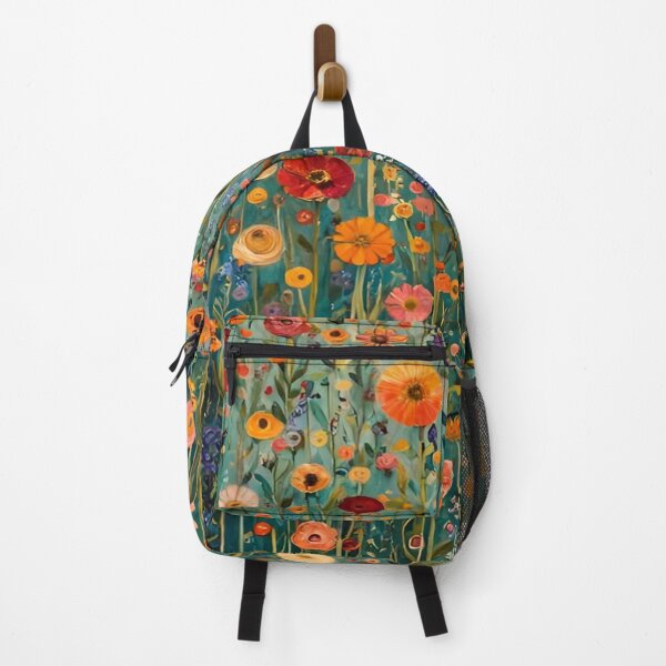 Item preview, Gustav Klimt Flower Garden Vivid Seamless Flowers Vintage Floral Patterns Digital Art Illustration designed and sold by Matt_Smith.
