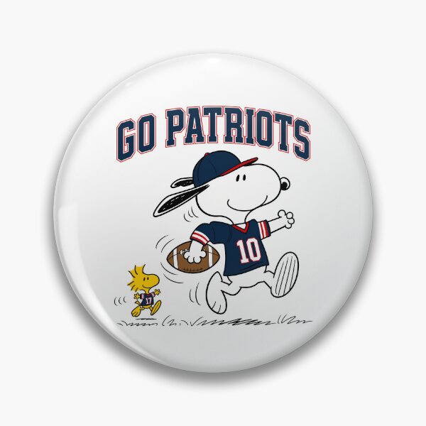 Item preview, Snoopy & Woodstock New England Patriots Football Retro F482 designed and sold by GLUVY-THEME.