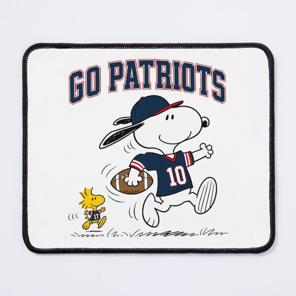 Item preview, Snoopy & Woodstock New England Patriots Football Retro F482 designed and sold by GLUVY-THEME.