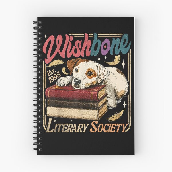 Item preview, Wishbone Literary Society Est 1995 Book Lover Dog Vintage designed and sold by daystaffin.