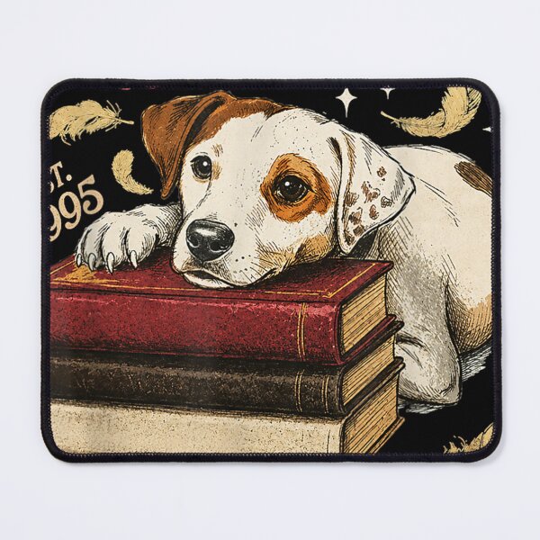 Item preview, Wishbone Literary Society Est 1995 Book Lover Dog Vintage designed and sold by daystaffin.