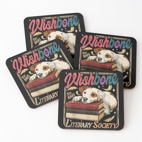 Item preview, Wishbone Literary Society Est 1995 Book Lover Dog Vintage designed and sold by daystaffin.