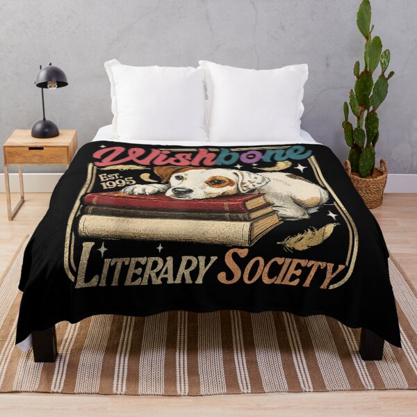 Item preview, Wishbone Literary Society Est 1995 Book Lover Dog Vintage designed and sold by daystaffin.