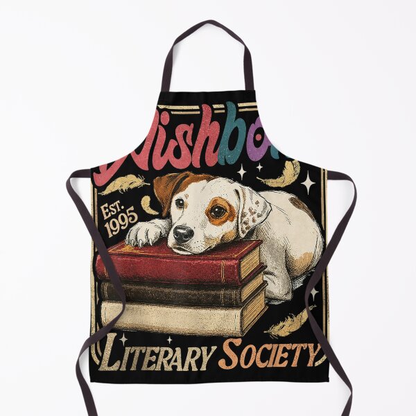 Item preview, Wishbone Literary Society Est 1995 Book Lover Dog Vintage designed and sold by daystaffin.