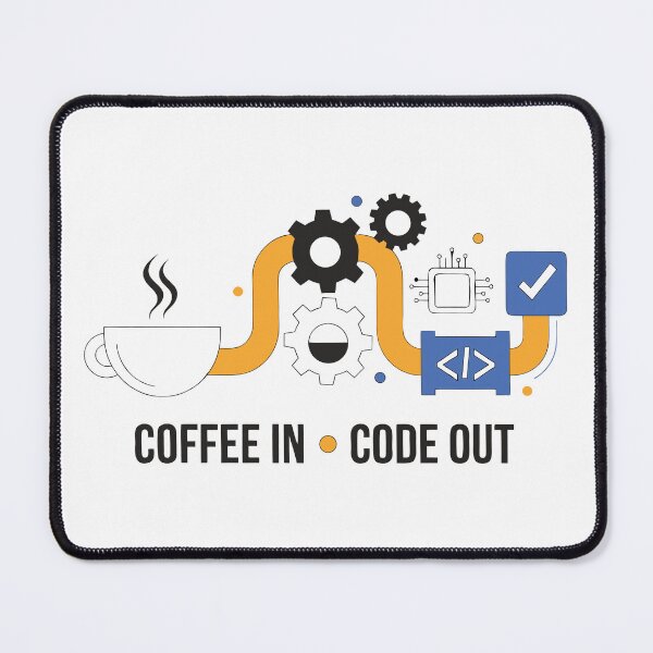 Item preview, Coffee In Code Out Funny Programmer Coding Coffee T-Shirt designed and sold by Design-Pro-21.