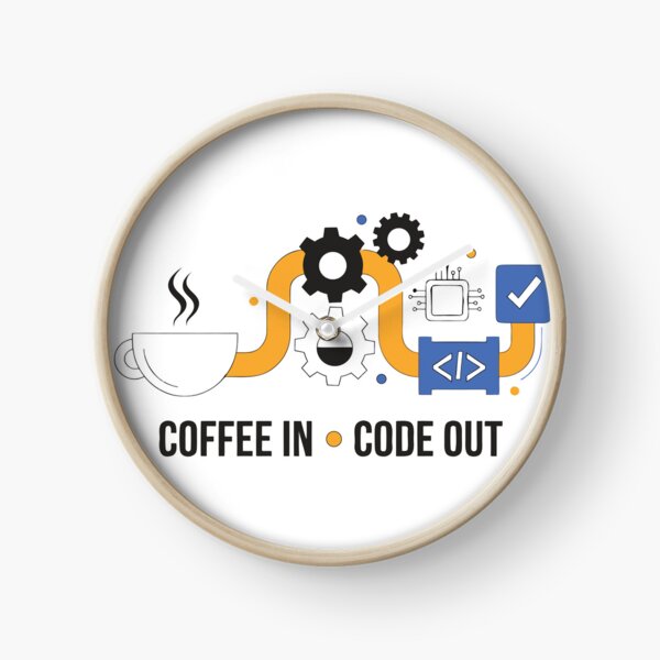 Item preview, Coffee In Code Out Funny Programmer Coding Coffee T-Shirt designed and sold by Design-Pro-21.