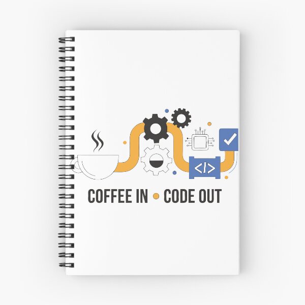 Item preview, Coffee In Code Out Funny Programmer Coding Coffee T-Shirt designed and sold by Design-Pro-21.