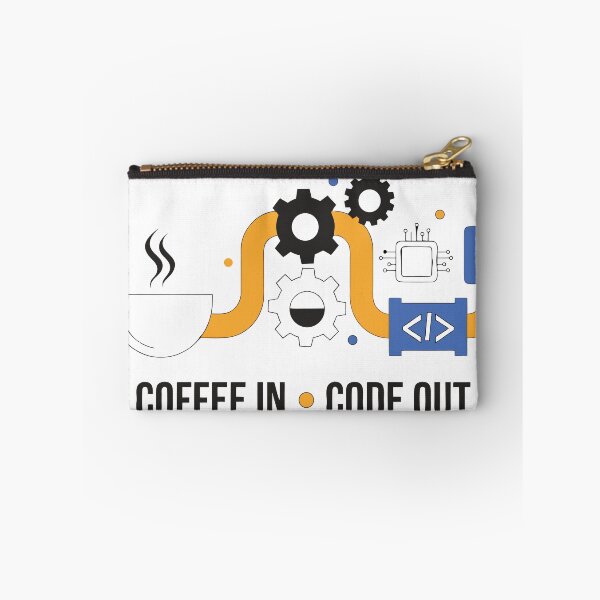 Item preview, Coffee In Code Out Funny Programmer Coding Coffee T-Shirt designed and sold by Design-Pro-21.