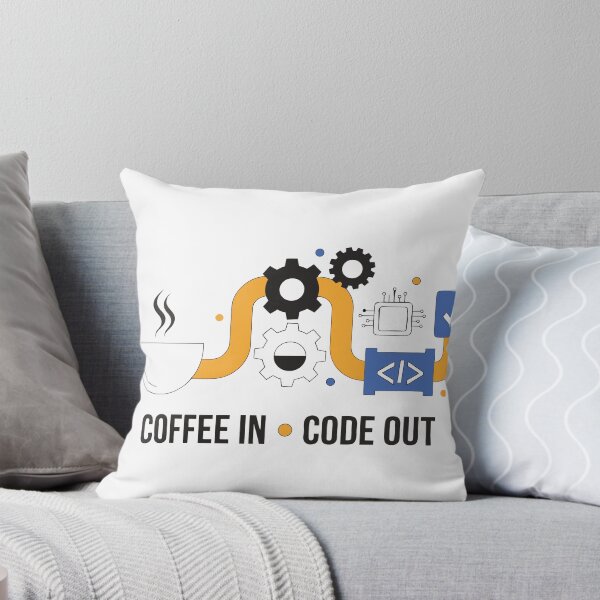 Item preview, Coffee In Code Out Funny Programmer Coding Coffee T-Shirt designed and sold by Design-Pro-21.